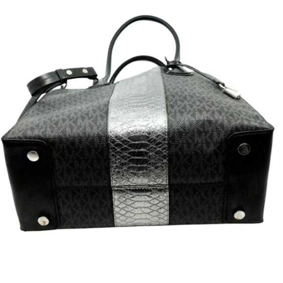 Michael Kors~Mercer Large Convertible Tote~Signature Leather 3 Compartment Bag - Picture 5 of 8